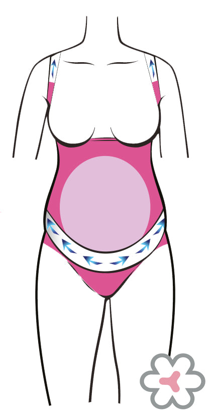 Mommy&Baby Back and Belly Support Bodysuit