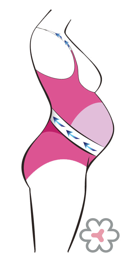 Mommy&Baby Back and Belly Support Bodysuit